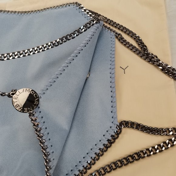 STELLA MCCARTNEY  Falabella  Shoulder Bag Metallic in light bule - Picture 7 of 15
